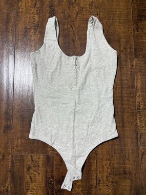 Abercrombie and Fitch Heather Gray Tank Bodysuit